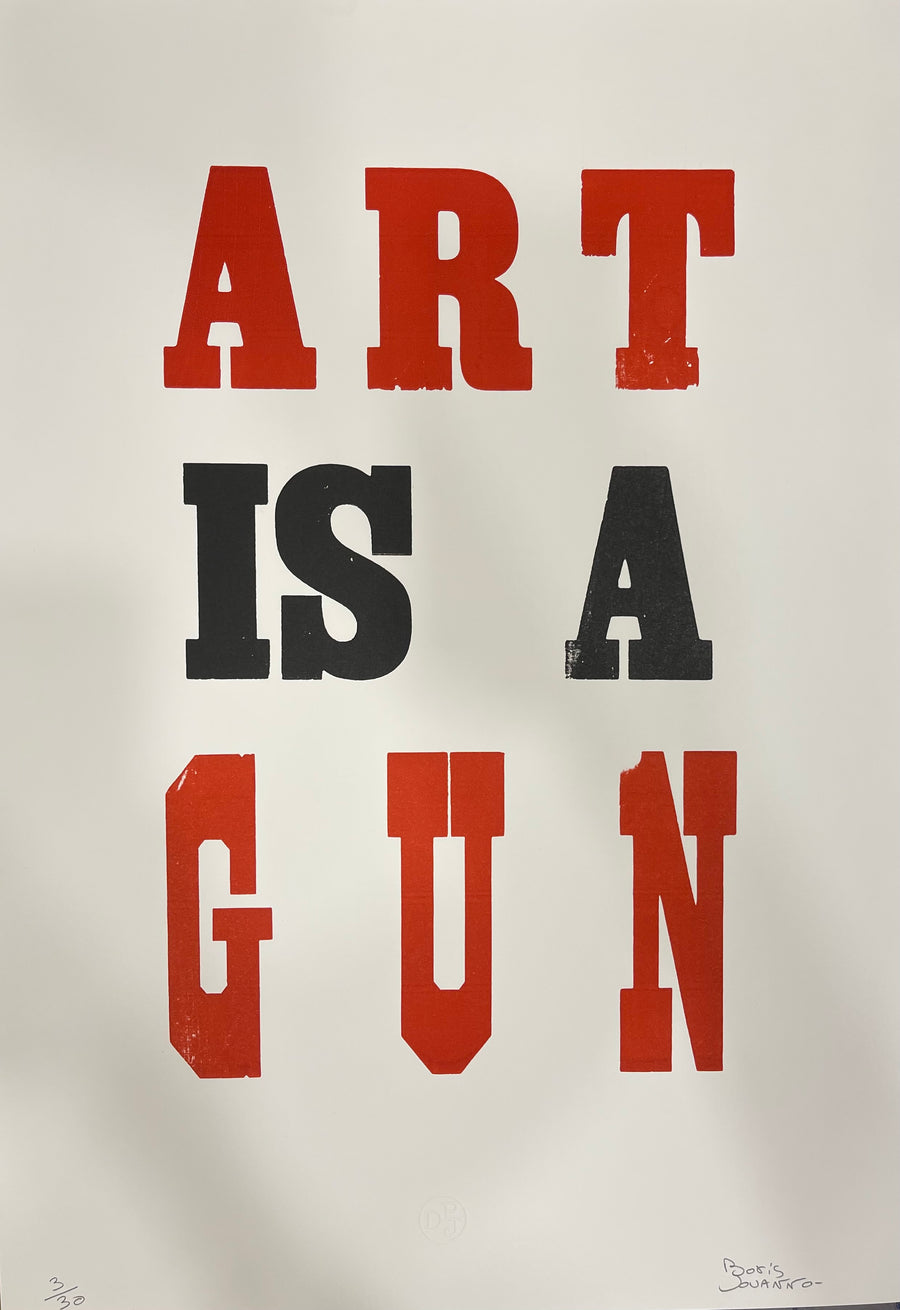 Art is a gun