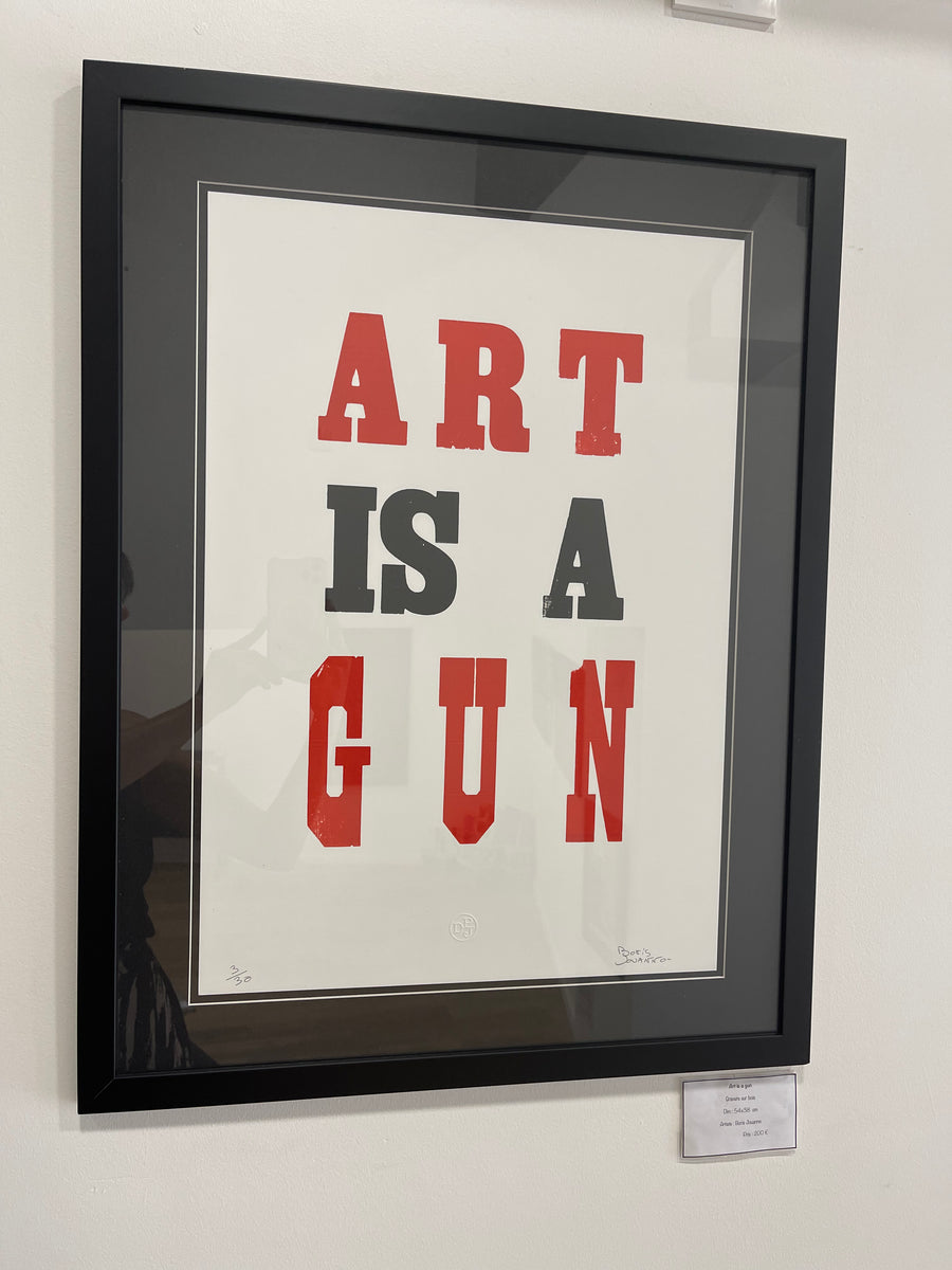 Art is a gun