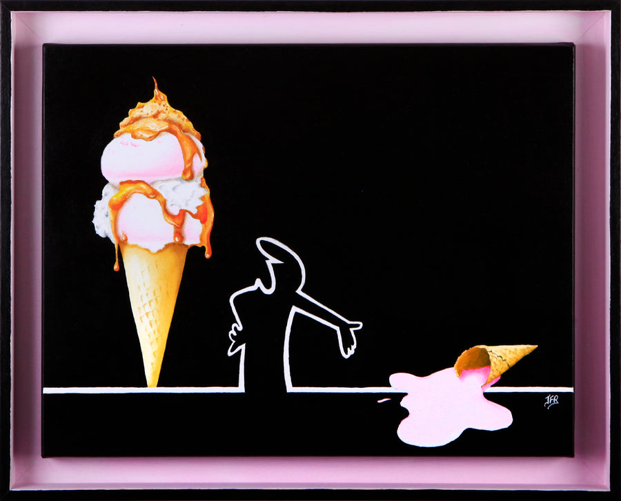 La linea, Glace à la fraise